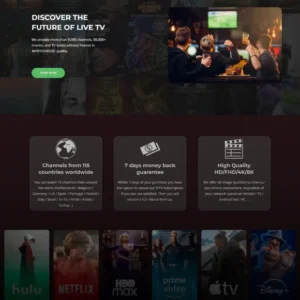 IPTV Template WordPress